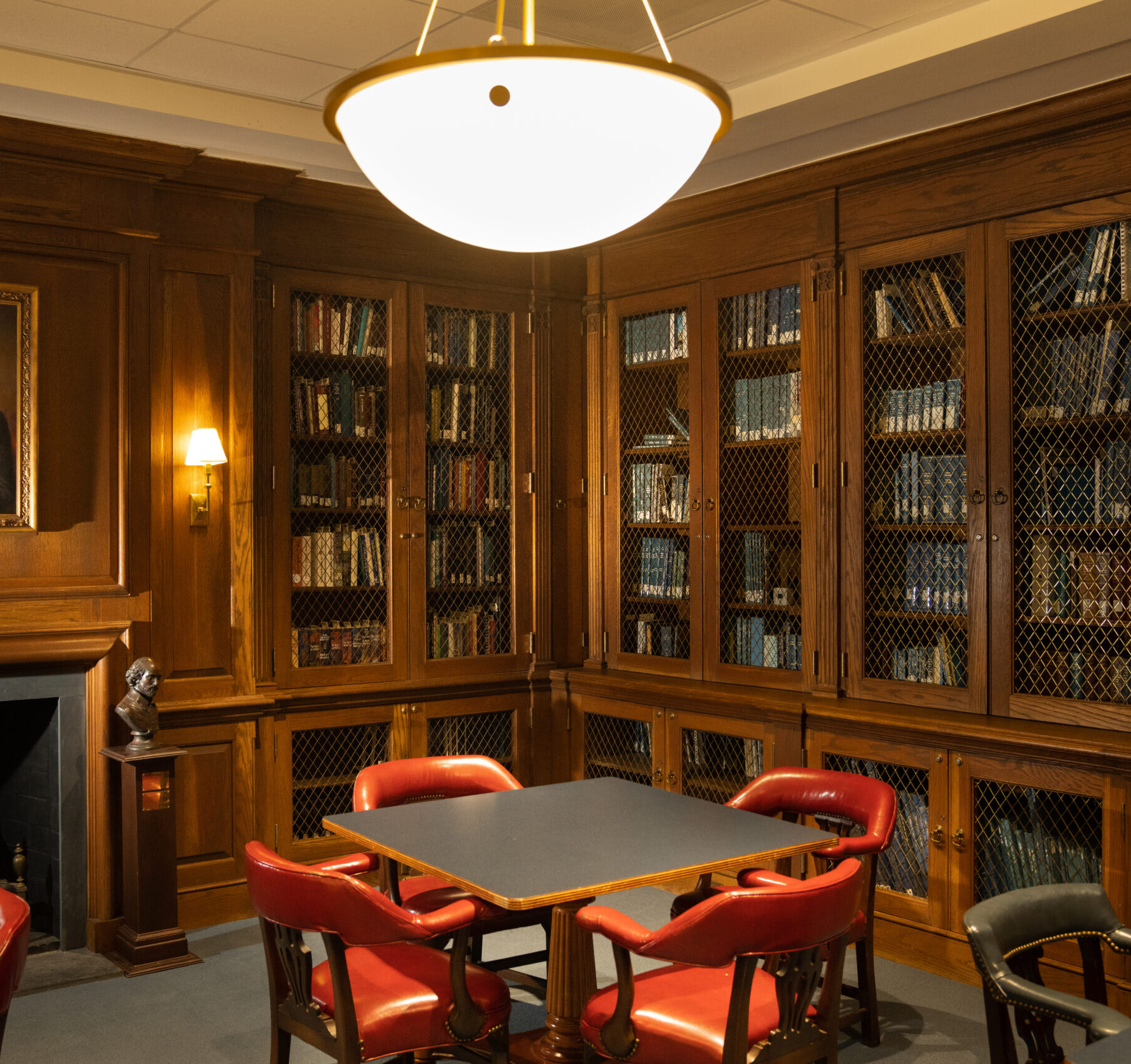 The rare Book Room of the Daniel Library